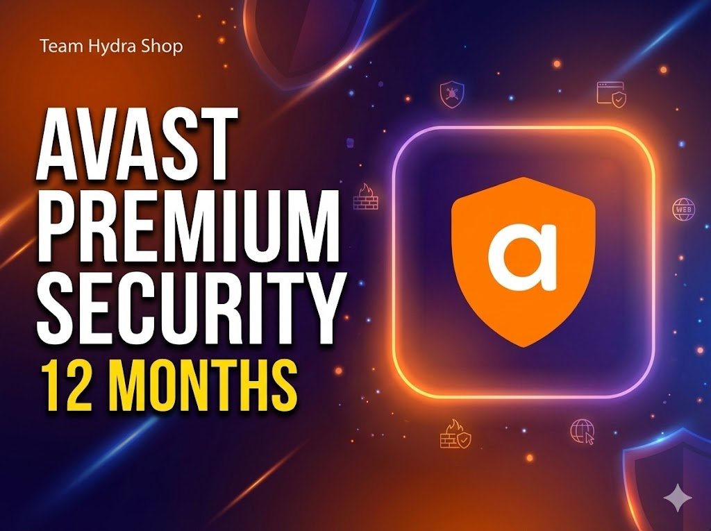 Avast Premium Security – 1 Year Official Subscription (Personal Email Activation)